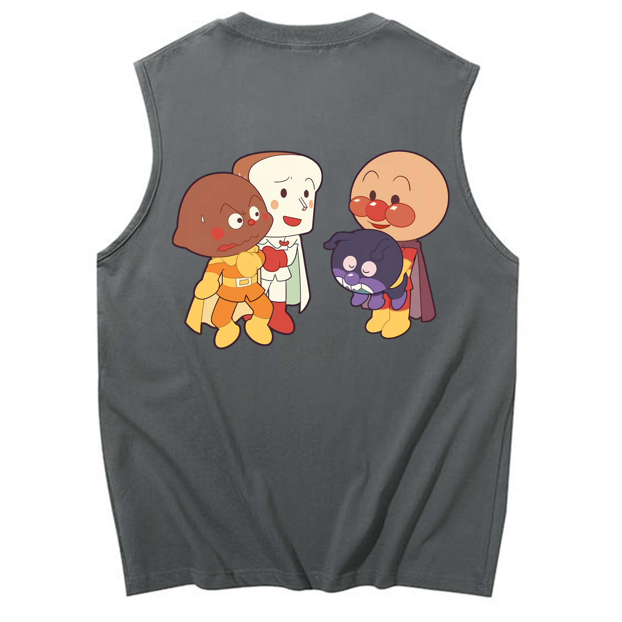 （画像用） アンパンマン Anpanman コットン100％タンクトップ（背面プリント）